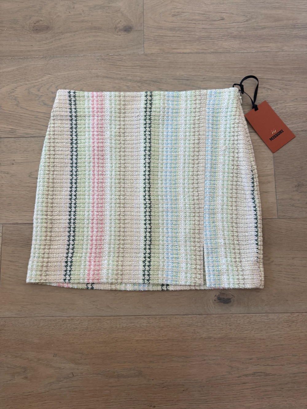Missoni Pastel Striped Knit Mini Skirt